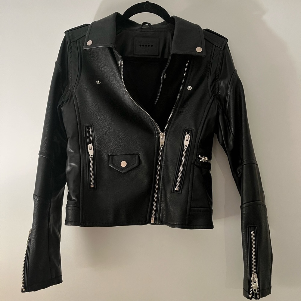 Blank NYC Black Leather Jacket
